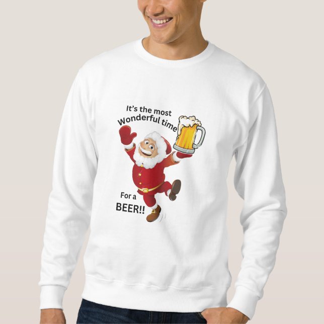 Sudadera Navidades Sweatshirt - TIme for a Beer (Anverso)