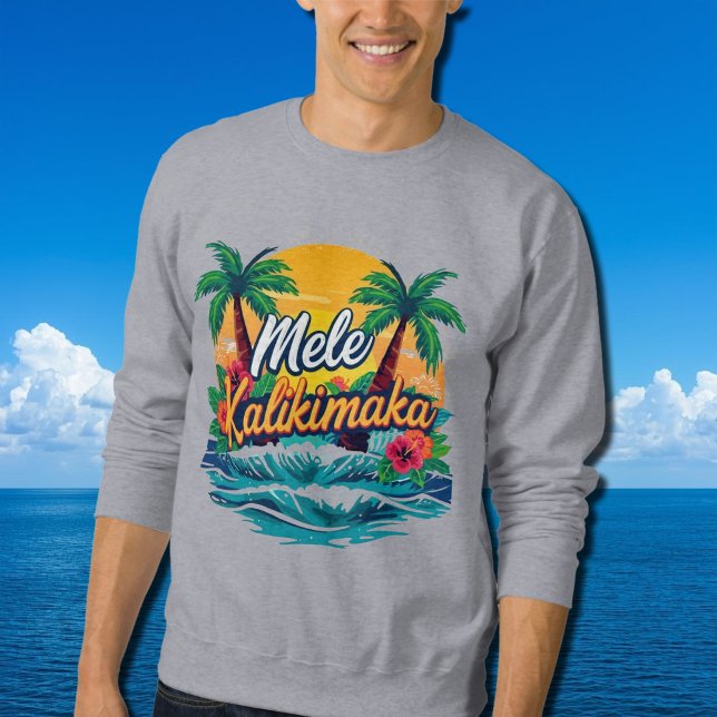 Sudadera Navidades tropicales de Mele Kalikimaka (Subido por el creador)
