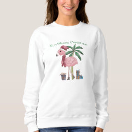 Sudadera Navidades tropicales Flamingo