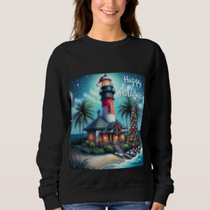 Sudadera Navidades tropicales fogonean feriados náuticos