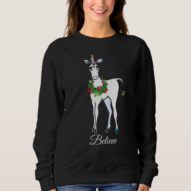 Sudadera Navidades Unicorn, creo (Anverso)