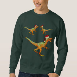 Sudadera Navidades Velociraptor gracioso humor de Raptor Di