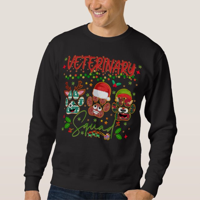Sudadera Navidades Veterinarios (Anverso)