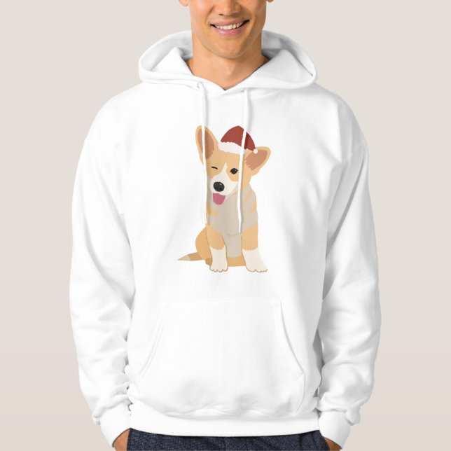 Sudadera Navidades Welsh Corgi Hoodie (Anverso)