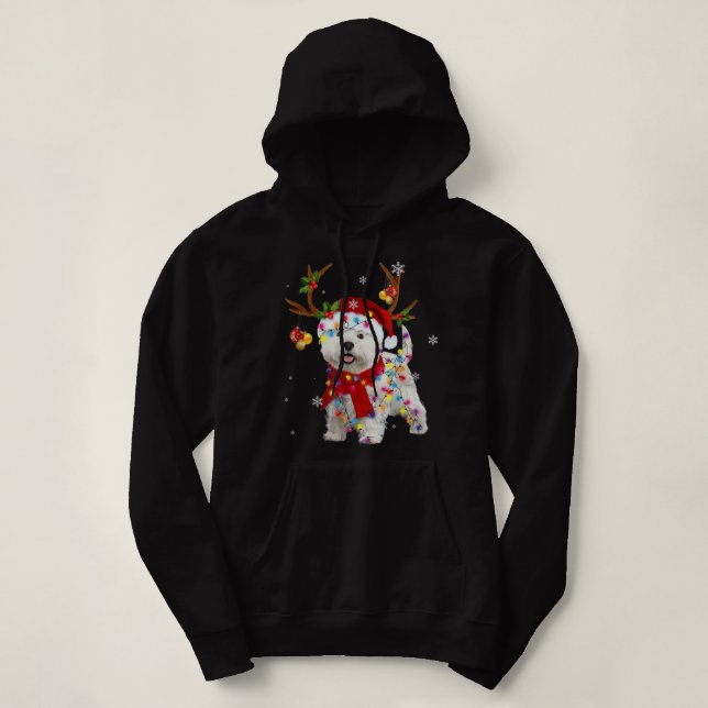 Sudadera Navidades westiales divertidos, Navidades de renos (Diseño del anverso)
