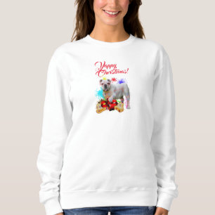 Sudadera Navidades Yappy, un Bulldog británico personalizad