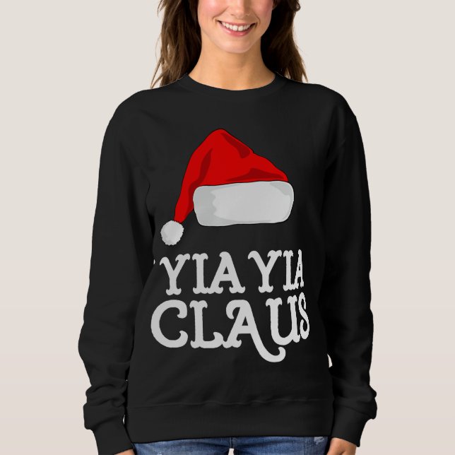 Sudadera Navidades Yia-Yia Claus Gorra Pj Grupo coincidente