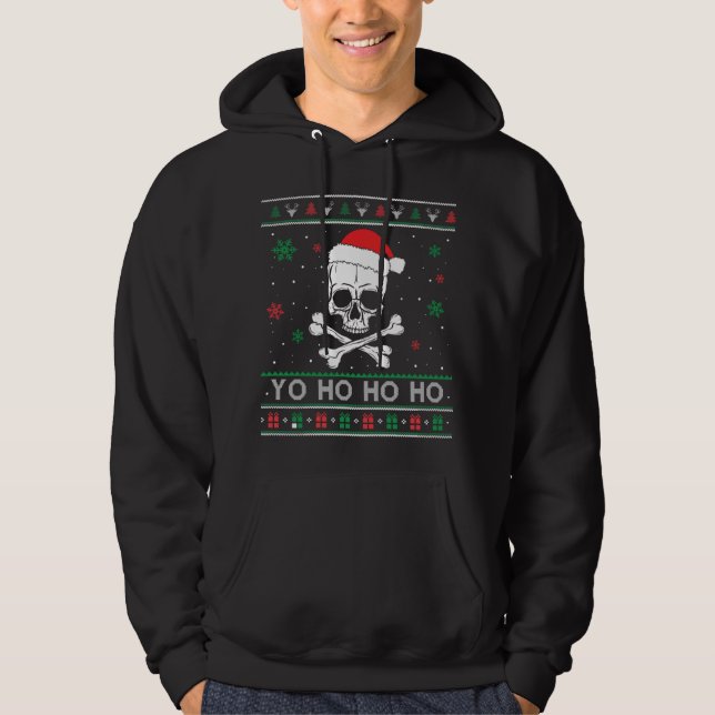 Sudadera Navidades Yo ho ho ho UGLY Pirate Funny Pajamas Fa (Anverso)