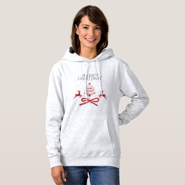Sudadera navideña festiva – Divertida y acogedora  (Anverso completo)