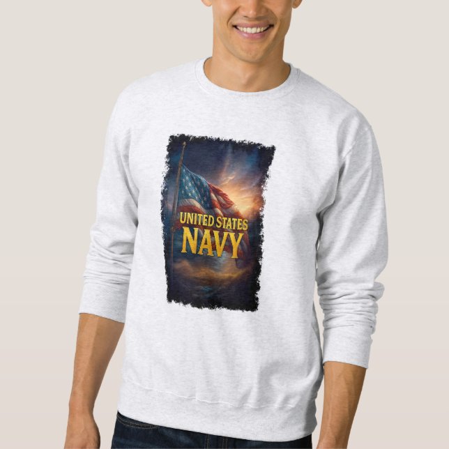 Sudadera Navy USN Veteran (Anverso)