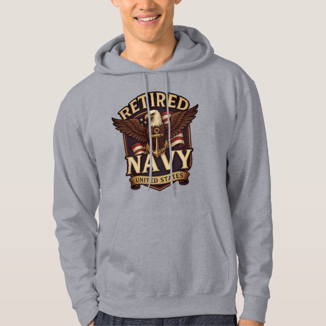 Sudadera Navy - USN - Veteran (Anverso)