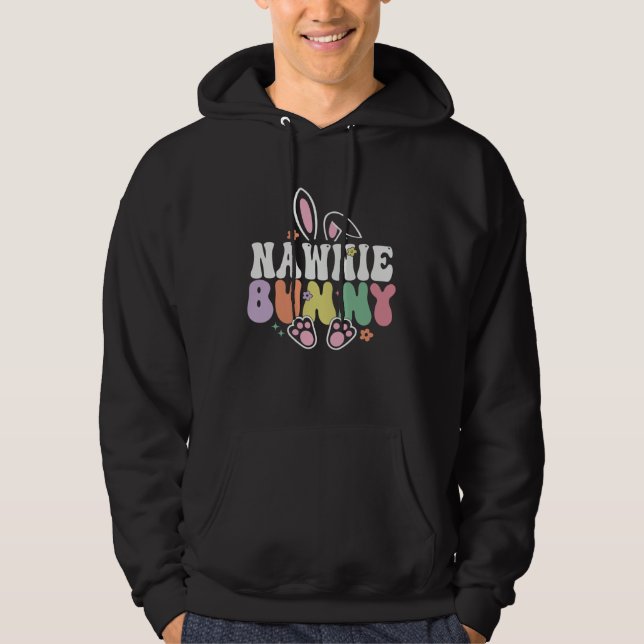 Sudadera Nawnie Bunny  Easter Day Rabbit Groovy Family Matc (Anverso)