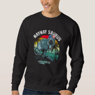 Sudadera Naynaysaurus T Rex Dinosaur Naynay Saurus Bandera