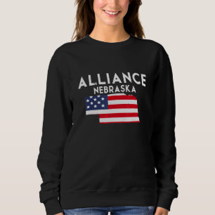 Sudadera Nebraska de viajes de Alliance Nebraska Estados Un