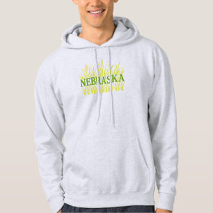 Sudadera Nebraska Grassland Typography   Alpasto rústico