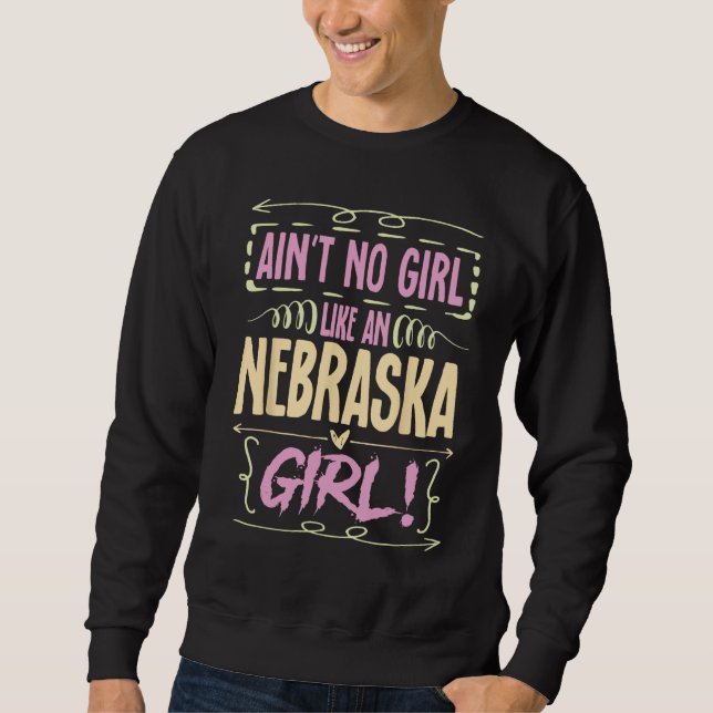 Sudadera Nebraska Mujer Tee Ain No Es Un Chica Como Nebrask (Anverso)