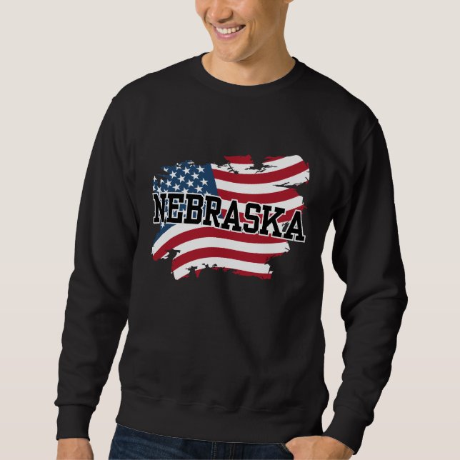 Sudadera Nebraska USA (Anverso)
