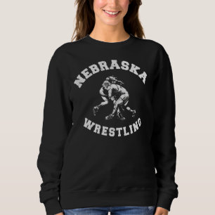 Sudadera Nebraska Wrestling 80 Molestias Retro Freestyle