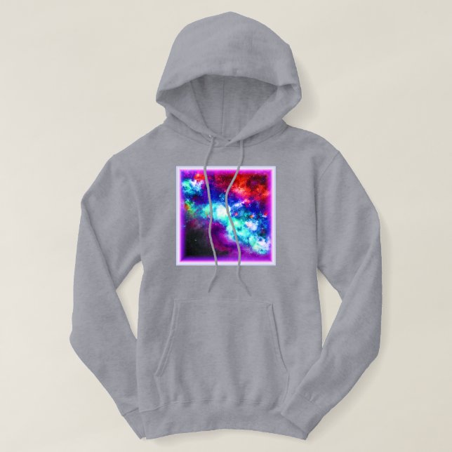 Sudadera Nebula Stars Digital Art Design. ¡Hazte con una en (Diseño del anverso)