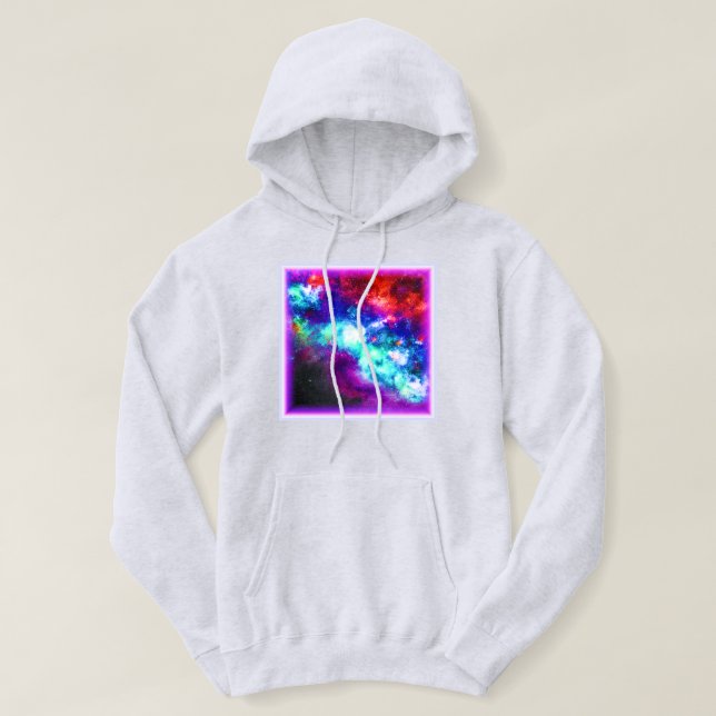 Sudadera Nebula Stars Digital Art Design. ¡Hazte con una en (Diseño del anverso)