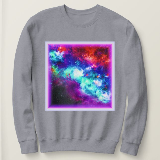 Sudadera Nebula Stars Digital Art Design. ¡Hazte con una en (Anverso del diseño)