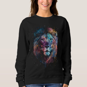 Sudadera Nebular león - Esplash de tinta neón para graffiti