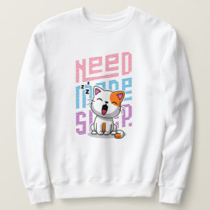 Sudadera Necesita más sueño Divertida expresión de bostez