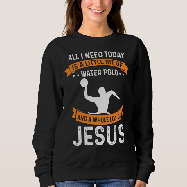 Sudadera Necesita Triatlón Y Jesús Dios Cristiano Amar A Sw (Anverso)