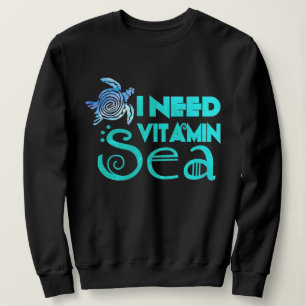 Sudadera Necesitan criaturas del mar de vitamina divertida
