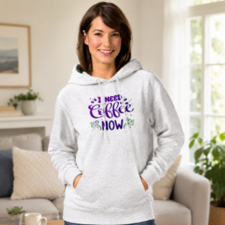Sudadera Necesito Café Ahora Regalo para Amante del Café Su