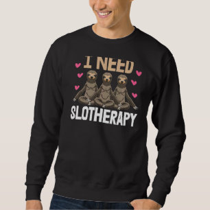 Sudadera Necesito esloterapia Lazy Sleepy Head Sloth Love W