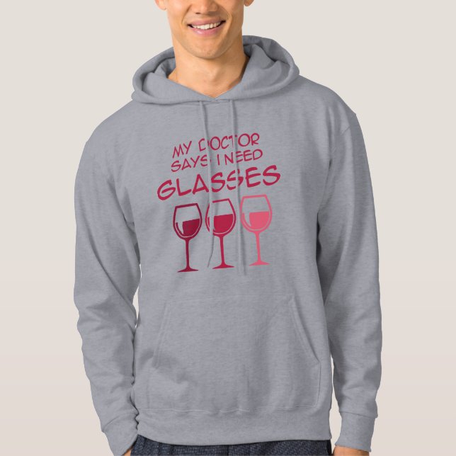 Sudadera Necesito gafas (Anverso)