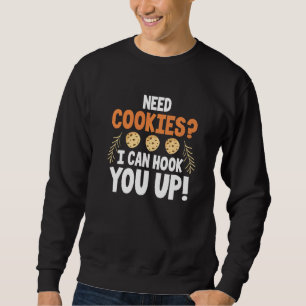 Sudadera Necesito Galletas ¡Puedo Engancharte! Vendedor de 