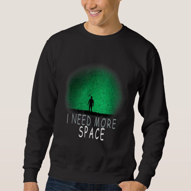 Sudadera Necesito Más Espacio Astronauta Planeta Sistema So (Anverso)