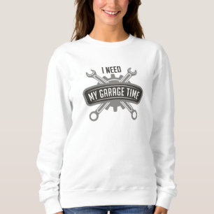 Sudadera Necesito mi tiempo de garaje