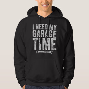 Sudadera Necesito Mi Tiempo De Garaje - Funny Mechanic