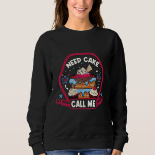 Sudadera Necesito Que El Pastel Me Llame Pastel Y Galletas