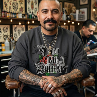 Sudadera Necesito terapia de tinta