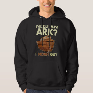 Sudadera Necesito un arca, Noah Guy Christian Pun gracioso
