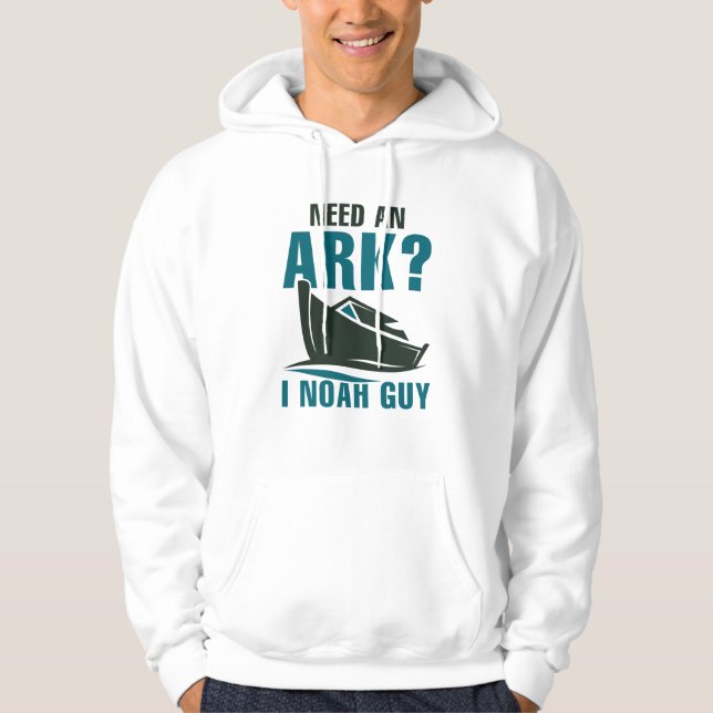 Sudadera Necesito Un Arca Que Noah Guy (Anverso)