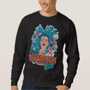 Sudadera Necesito Vitamina Sea Wave Koi Fish Summer