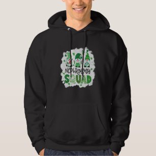 Sudadera Nefrología blanqueada Gnomies St Patricks Day