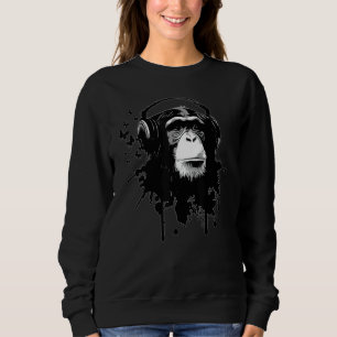 Sudadera Negocio de mono chimpancé chimpancé simio mariposa