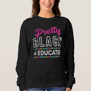 Sudadera Negra africana americana negra y educada atractiva