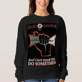 Sudadera negra "Buck and Ballot" para mujeres