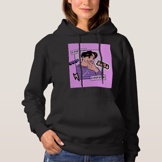 sudadera negra con manga completa (Anverso)