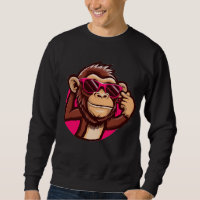 Sudadera negra Cool Monkey