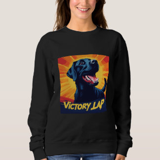 Sudadera negra de Labrador de vuelta victoriosa - 