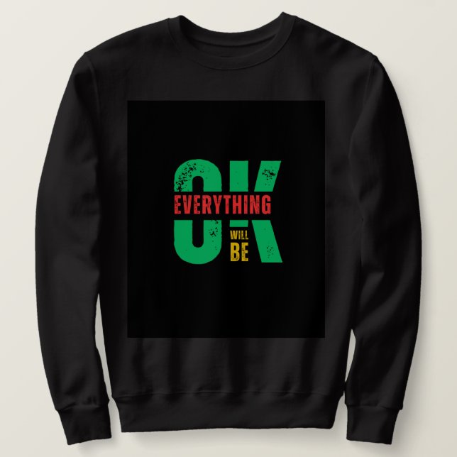 Sudadera negra de mangas largas (Anverso del diseño)