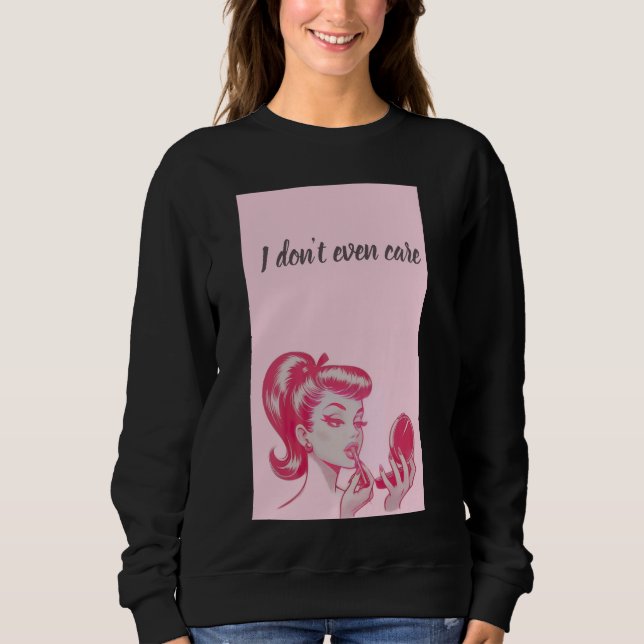 Sudadera negra de mujer (Anverso)